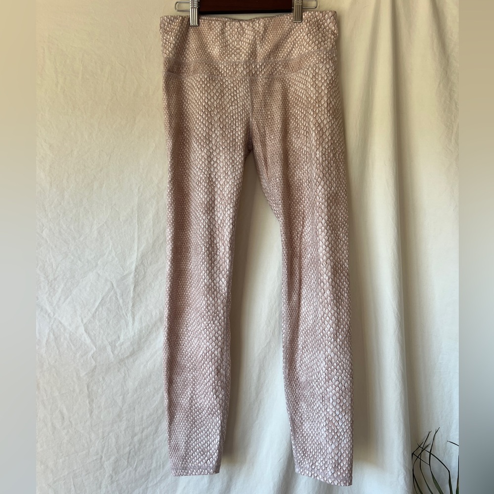 Pink Snakeskin Varley Active Leggings
